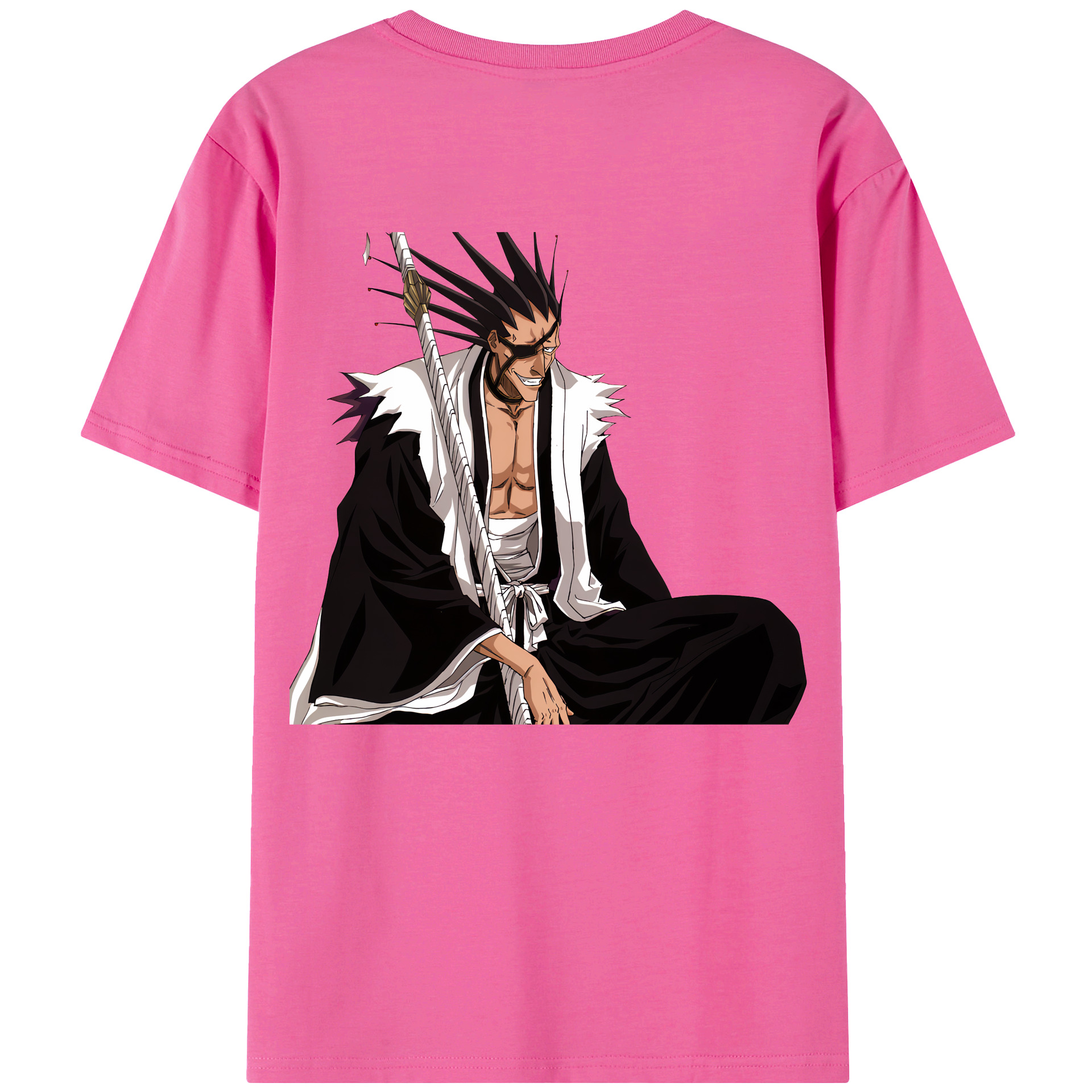 （画像用） ブリーチ ざらき けんぱち BLEACH Zaraki Kenpachi レディース半袖Tシャツ(バックプリント)